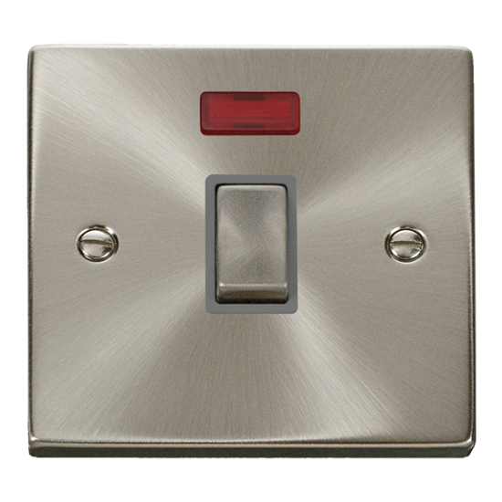 VPSC723GY Deco 20A Ingot Double Pole Plate Switch