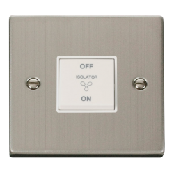 VPSS020WH Deco 10A 1 Gang 3 Pole Fan Isolation Swi