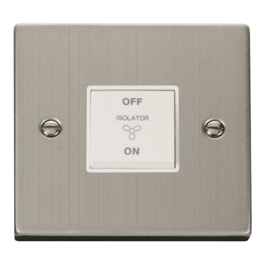VPSS020WH Deco 10A 1 Gang 3 Pole Fan Isolation Swi