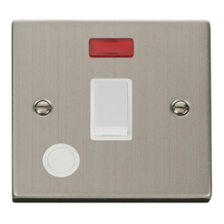 VPSS023WH Deco 20A 1 Gang DP Switch With Flex Outl