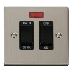 VPSS024BK Deco 20A DP Sink/Bath Switch - Black
