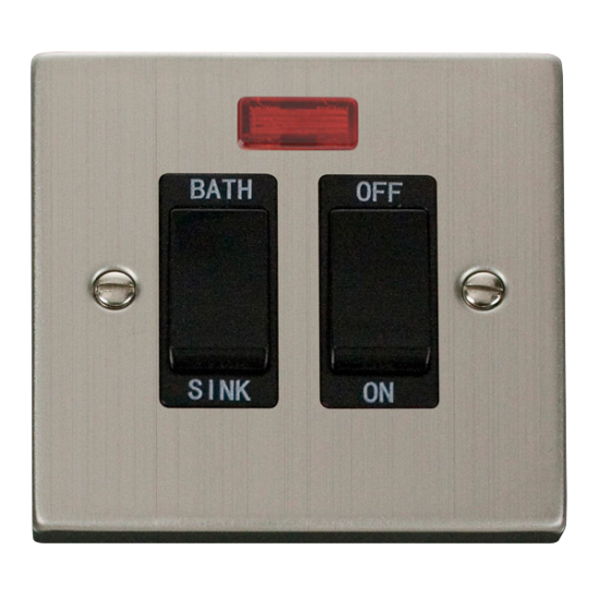 VPSS024BK Deco 20A DP Sink/Bath Switch - Black