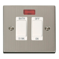 VPSS024WH Deco 20A DP Sink/Bath Switch - White