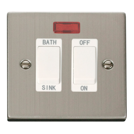 VPSS024WH Deco 20A DP Sink/Bath Switch - White