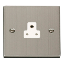 VPSS039WH Deco 2A Round Pin Socket Outlet - White