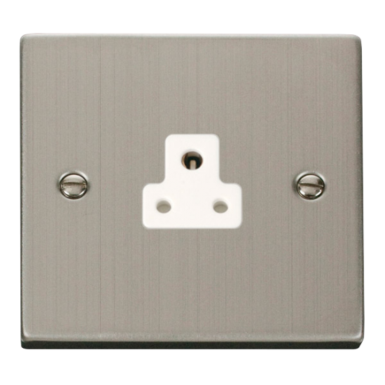 VPSS039WH Deco 2A Round Pin Socket Outlet - White