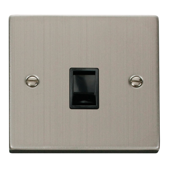 VPSS115BK Deco Single RJ11 Socket  (Ireland/USA) -