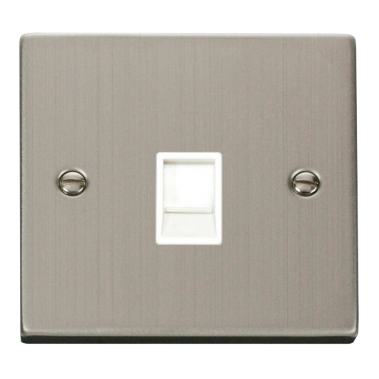 VPSS115WH Deco Single RJ11 Socket  (Ireland/USA) -