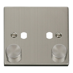 VPSS152PL Deco VPSS 2 GANG DOUBLE DIMMER PLATE & K