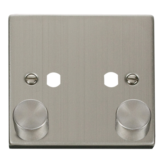 VPSS152PL Deco VPSS 2 GANG DOUBLE DIMMER PLATE & K
