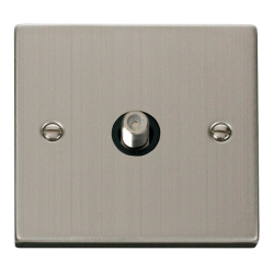 VPSS156BK Deco 1 Gang Satellite Socket Outlet - Bl