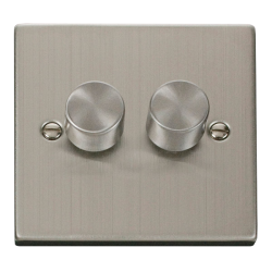 VPSS162 Deco VPSS 2GANG 2WAY 100W LED DIMMER SWITC
