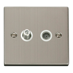VPSS170WH Deco 1 Gang Satellite & Coaxial Socket O