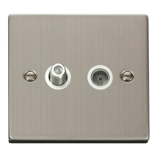VPSS170WH Deco 1 Gang Satellite & Coaxial Socket O