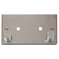 VPSS186 Deco 2 Gang Plate Twin Aperture (1630W Max