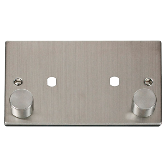 VPSS186 Deco 2 Gang Plate Twin Aperture (1630W Max