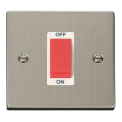 VPSS200WH Deco 1 Gang 45A DP Switch - White