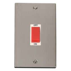 VPSS202WH Deco 2 Gang 45A DP Switch - White