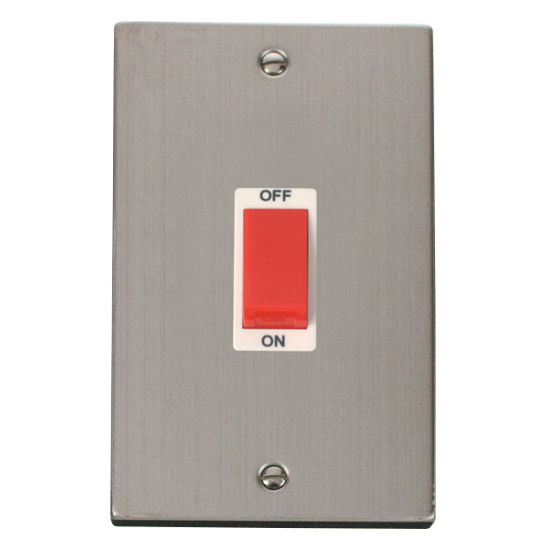 VPSS202WH Deco 2 Gang 45A DP Switch - White