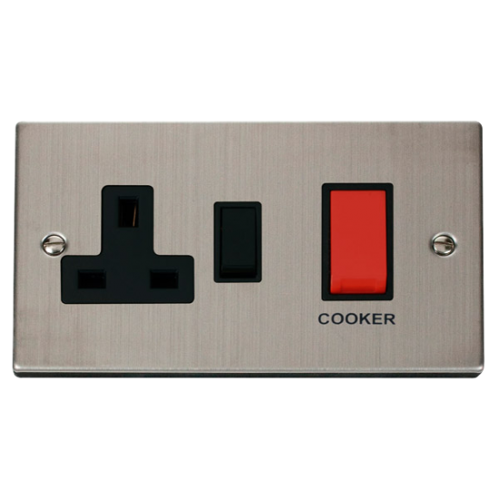 VPSS204BK Deco 45A DP Switch + 13A Switched Socket