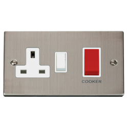 VPSS204WH Deco 45A DP Switch + 13A Switched Socket