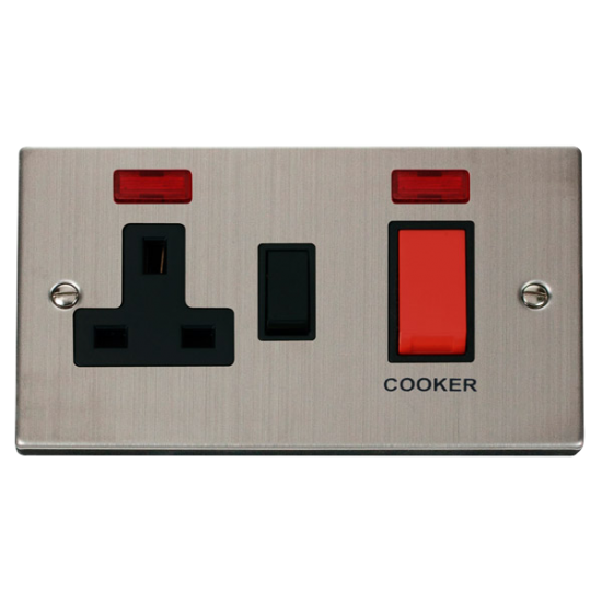VPSS205BK Deco 45A DP Switch + 13A Switched Socket