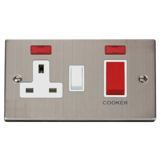 VPSS205WH Deco 45A DP Switch + 13A Switched Socket