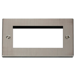 VPSS312 Deco Double Plate (Quad Media Module Apert