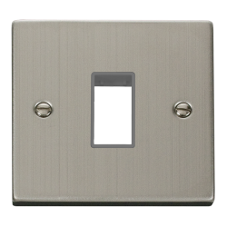 VPSS401GY Deco 1 Gang MiniGrid© Unfurnished Plate