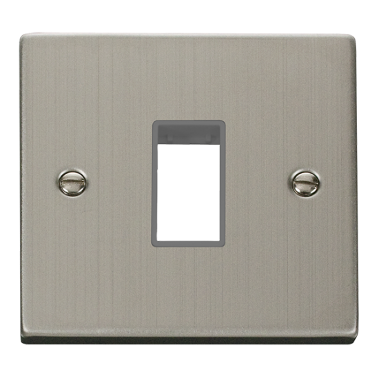 VPSS401GY Deco 1 Gang MiniGrid© Unfurnished Plate