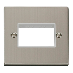 VPSS403WH Deco 1 Gang Plate Triple Aperture - Whit