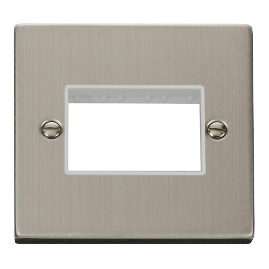 VPSS403WH Deco 1 Gang Plate Triple Aperture - Whit