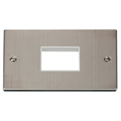 VPSS432WH Deco Double Minigrid Plate Triple Apertu