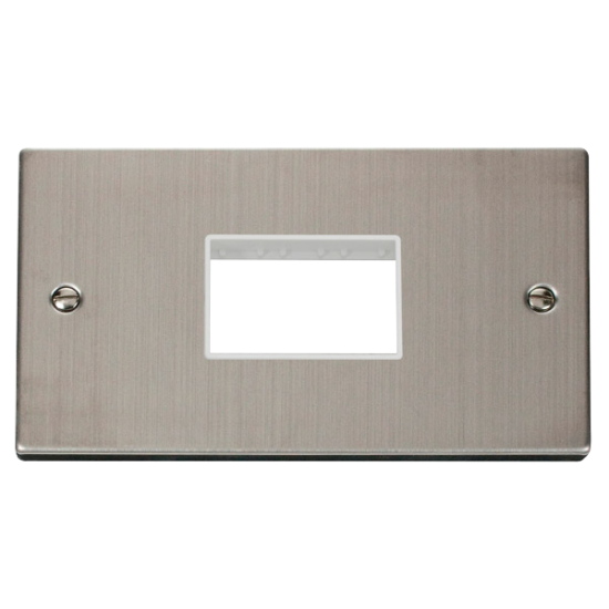 VPSS432WH Deco Double Minigrid Plate Triple Apertu