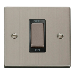 VPSS500BK Deco Ingot 1 Gang 45A DP Switch - Black