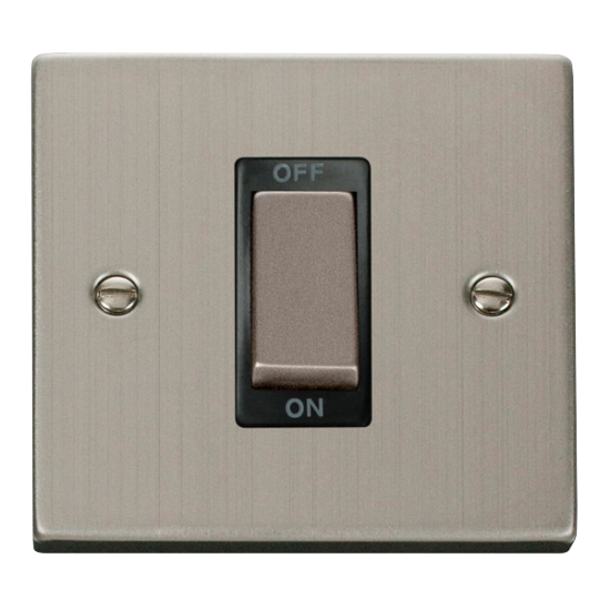 VPSS500BK Deco Ingot 1 Gang 45A DP Switch - Black
