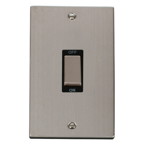 VPSS502BK Deco Ingot 2 Gang 45A DP Switch - Black