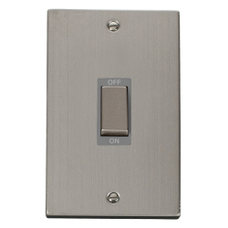 VPSS502GY Deco 50A Ingot 2 Gang (Vertica) Double P