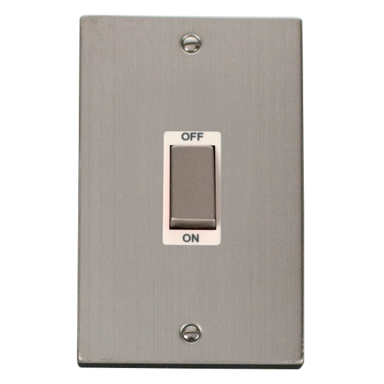 VPSS502WH Deco Ingot 2 Gang 45A DP Switch - White