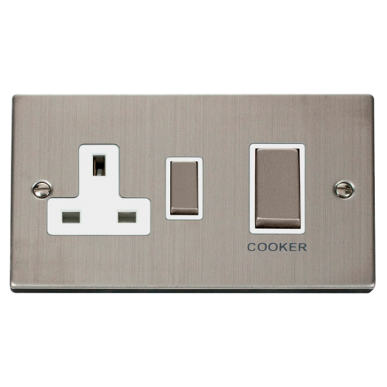VPSS504WH Deco Ingot 45A DP Switch + 13A Switched