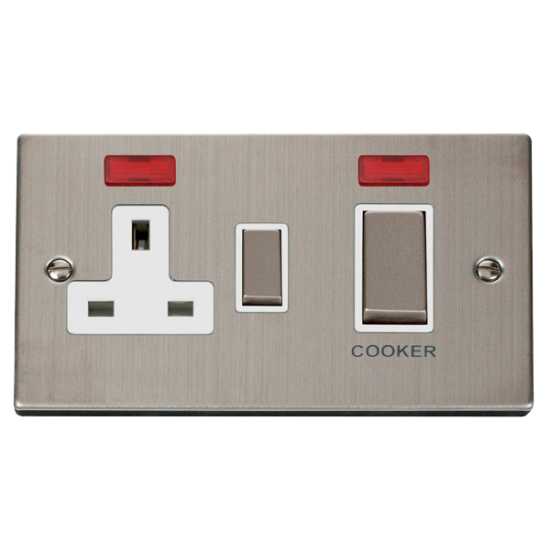 VPSS505WH Deco Ingot 45A DP Switch + 13A Switched