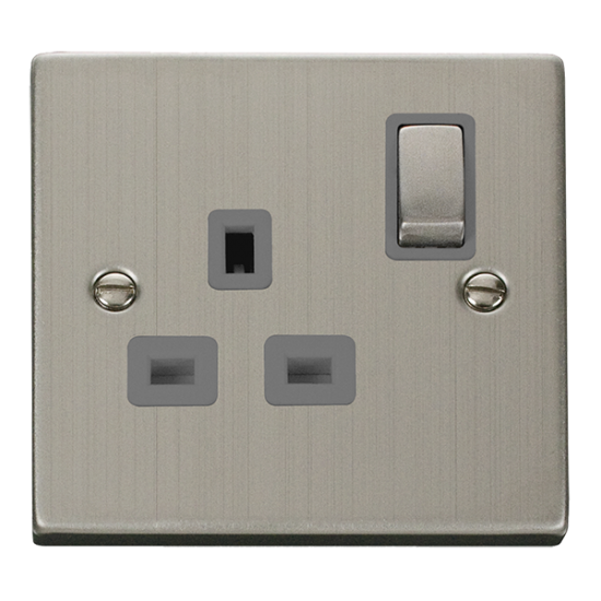 VPSS535GY Deco 13A Ingot 1 Gang Double Pole Switch