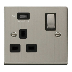 VPSS571UBK Deco 1G SKT USB 2.1A DECO