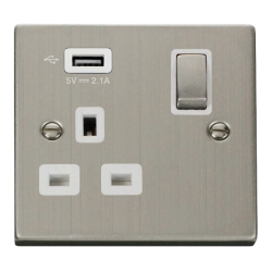 VPSS571UWH Deco 1G SKT USB 2.1A DECO