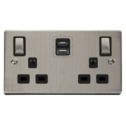 VPSS586BK Deco 2G 13A SW SKT 4.2A A&C USB INGOT VP