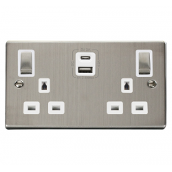 VPSS586WH Deco 2G 13A SW SKT 4.2A A&C USB INGOT VP