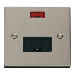 VPSS653BK Deco 13A Fused Connection Unit With Neon
