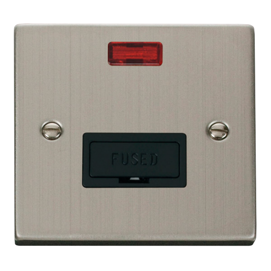 VPSS653BK Deco 13A Fused Connection Unit With Neon