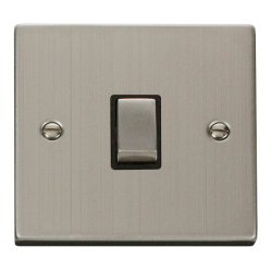 VPSS722BK Deco 20A 1 Gang DP 'Ingot' Switch - Blac