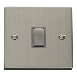 VPSS722GY Deco 20A Ingot Double Pole Plate Switch